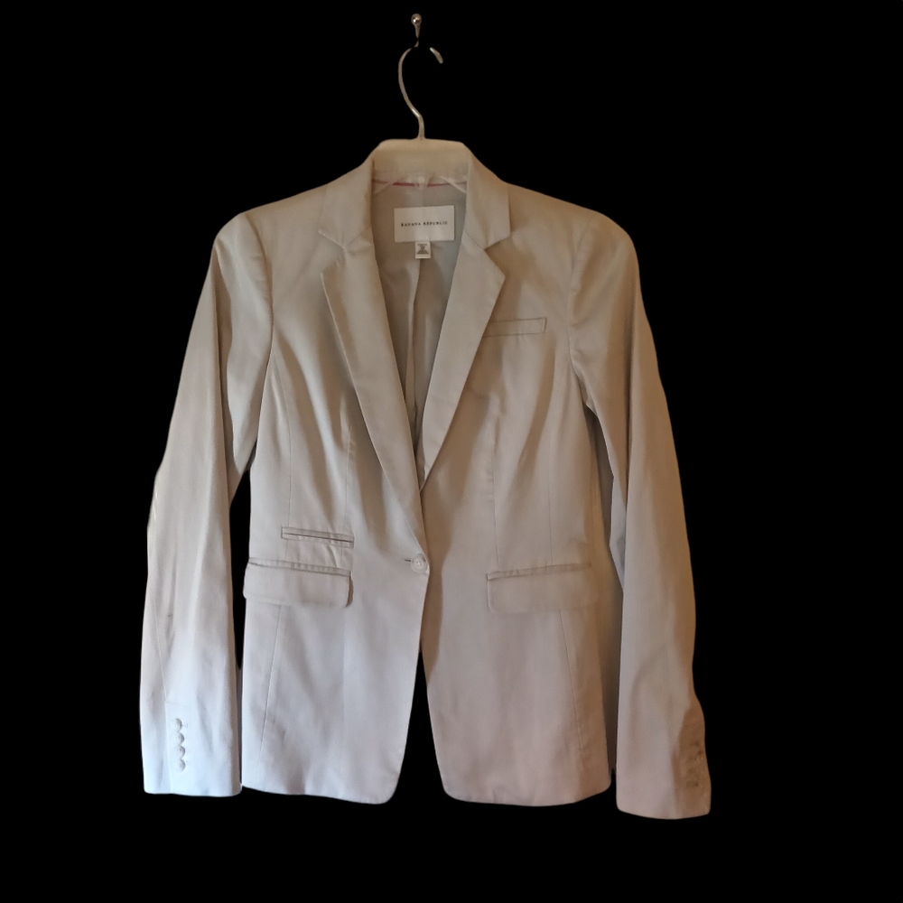 Banana Republic stretch cream jacket sz 4T